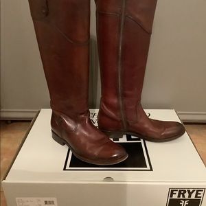 Frye Boots Melissa Tab Tall Riding Boots